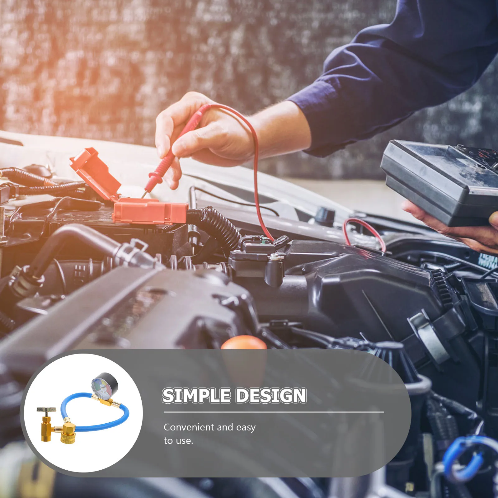 

Air Conditioning Recharge Kit 1 2 Thread American R134a Hose Gauge Easy Use R134a Hose Car Ac Gauge Ac Recharge Tube for Car