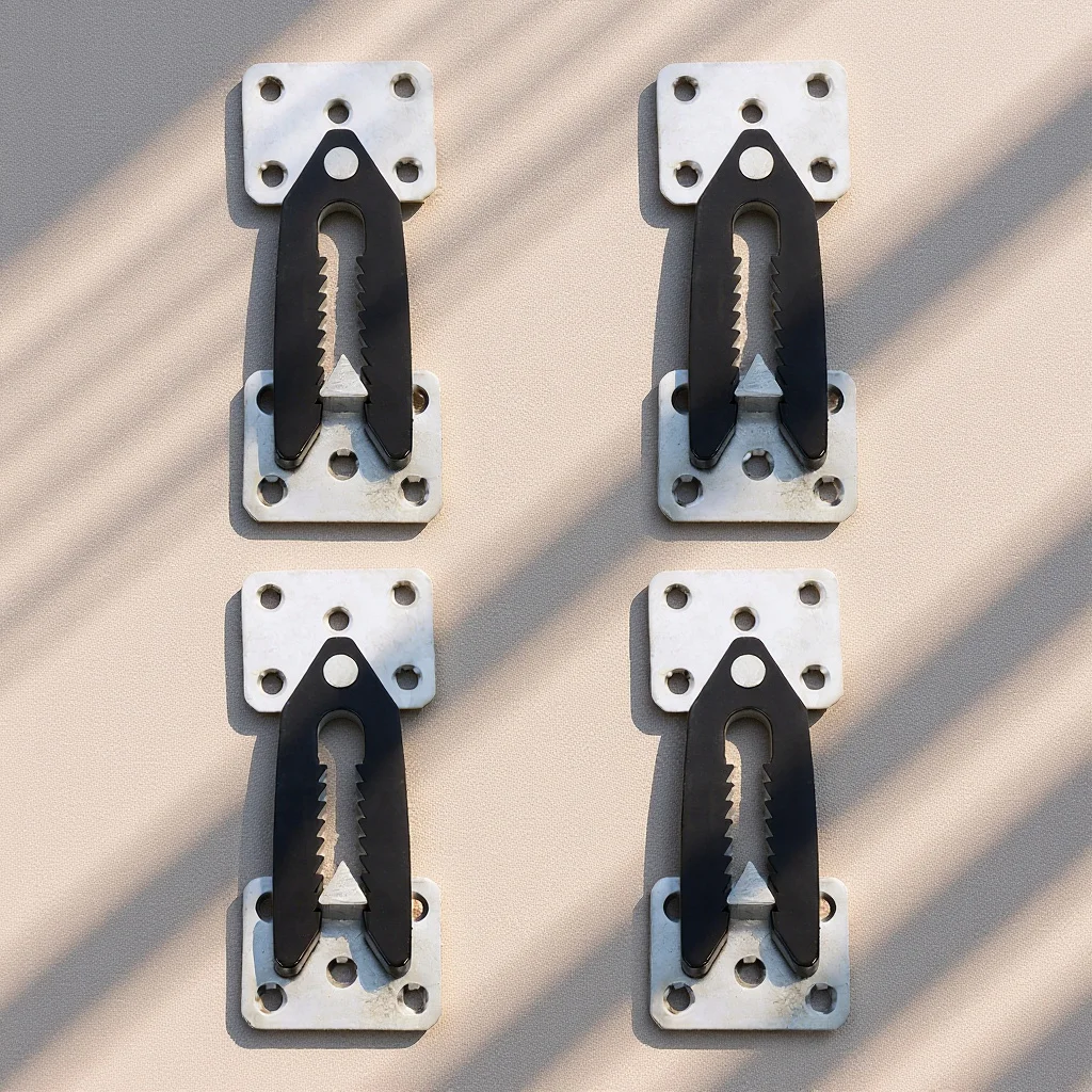 

4Pcs Sectional Sofa Connector Heavy Duty Furniture Joint Snap Strong Load Bearing Alligator Clamps for Couch Assembly