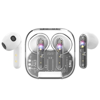 KONFULON  Bluetooth Headset High Transparency Call Noise Cancelling Headset Portable Multi-Function Button Wireless Earphone