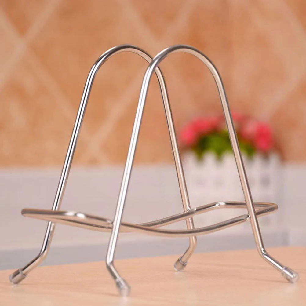 

4 Pcs Cutting Board Rack Stainless Steel Material Space Saving Kitchen Counter ganizer Pot Lid Holder Easy Clean Stable