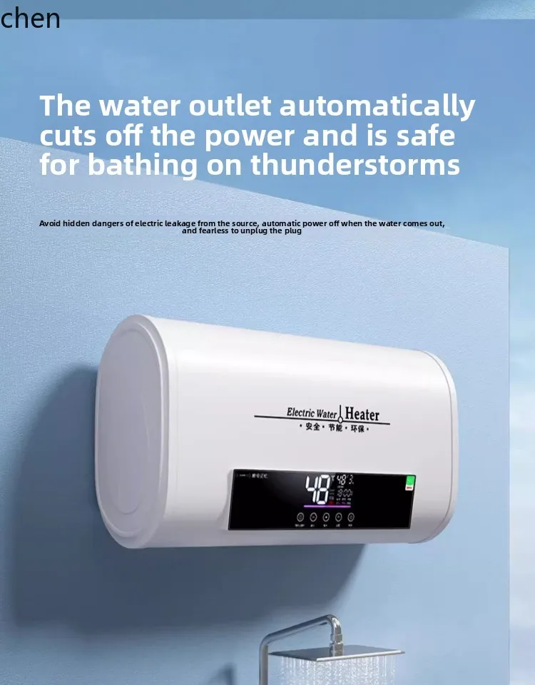 ZML Warmwasserbereiter, elektrisch, für Haushalt, Badezimmer, Wasserspeicher, schnelle Erwärmung, kleiner runder, flacher Eimer, Badvermietung