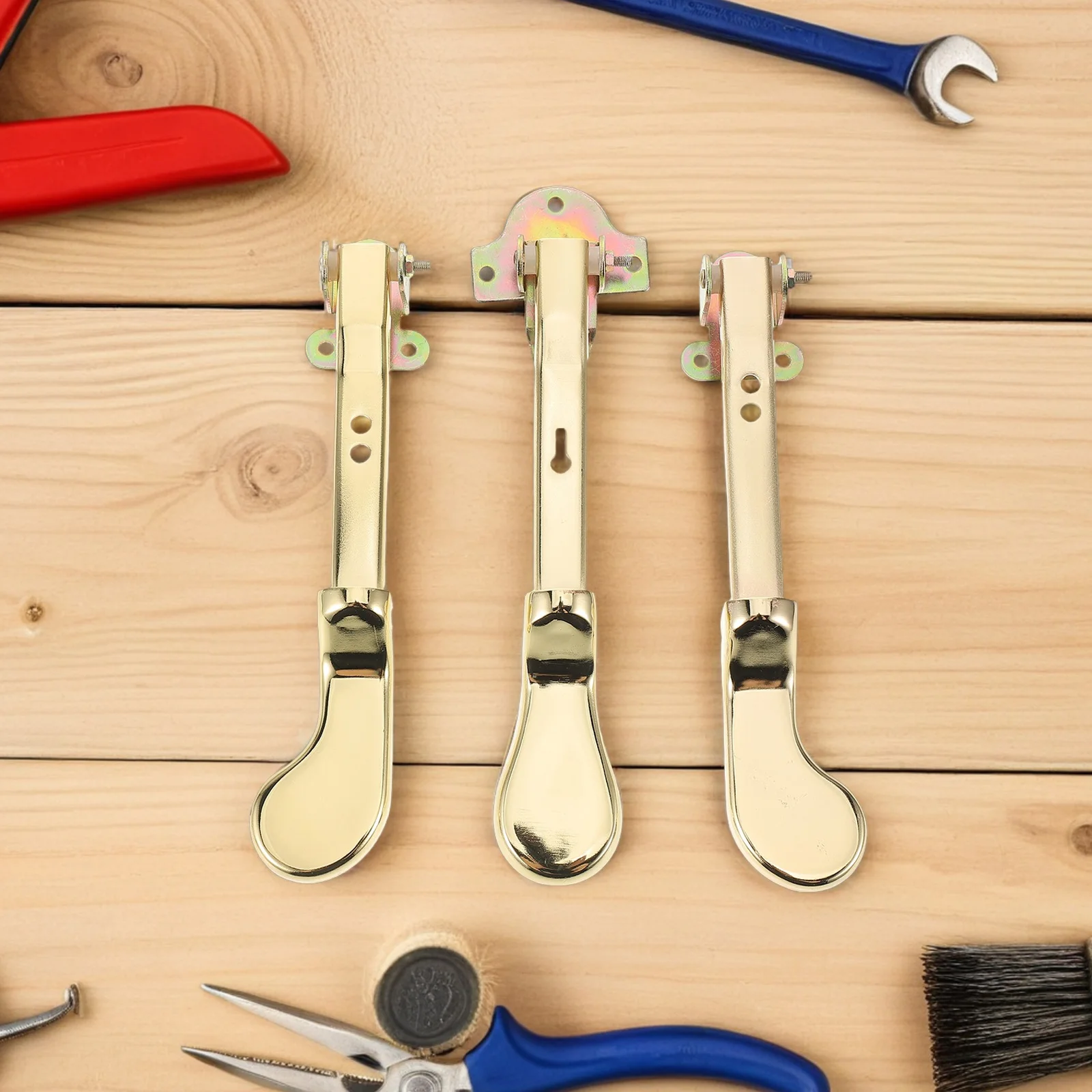 

3Pcs Upright Piano Pedals Metal Sustain Pedal Universal Compatibility Replacement Foot Control Lever for Piano Practice