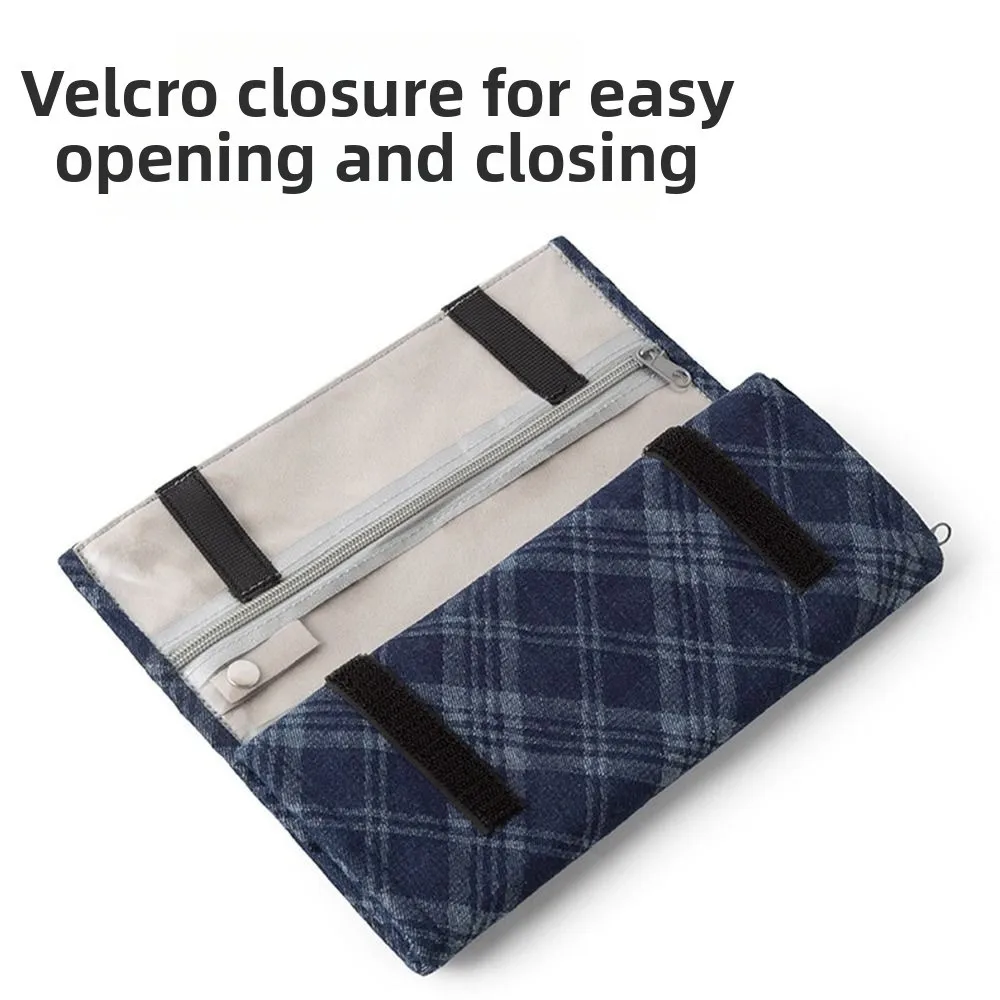 

9/18 Grids Jewelry Display Bag Durable Roll Up Bangle Protective Bag Necklace Holder Elegant Necklaces Storage Pouch