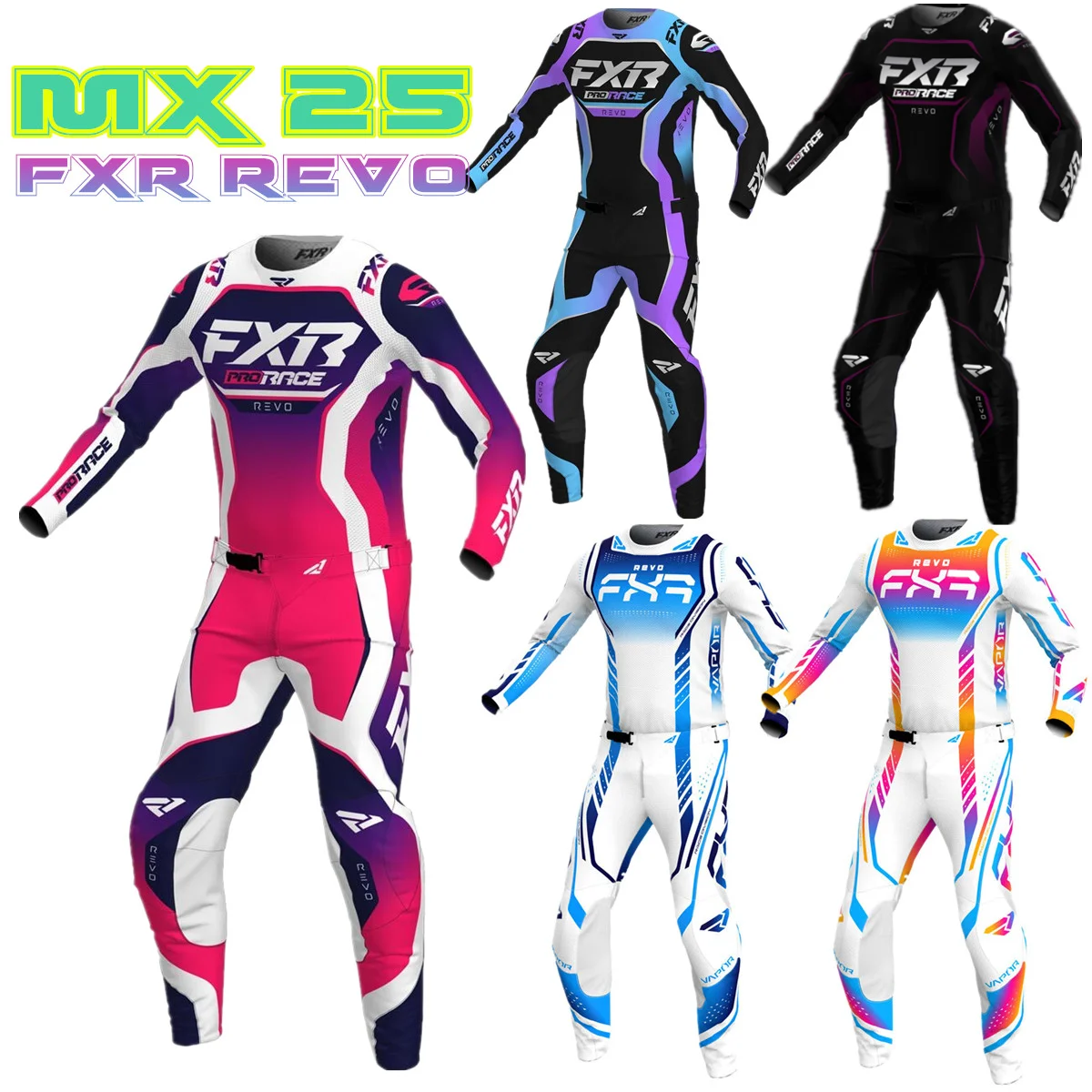 2024 LE FXR REVO mx Gear Set Off Road Motocross Jersey Set Motorcycle Clothing Breathable ATV Dirt Bike Combo