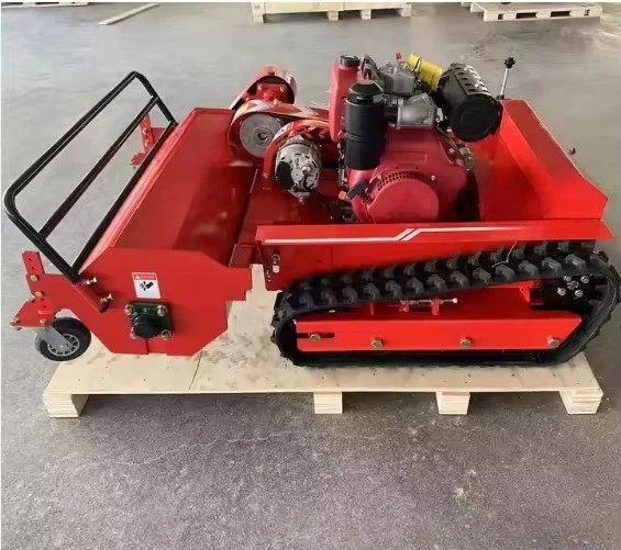 High Quality Industrial Single Cylinder  Lawn Mower with Remote Control Flail Cutting CE Certified Customizable Color