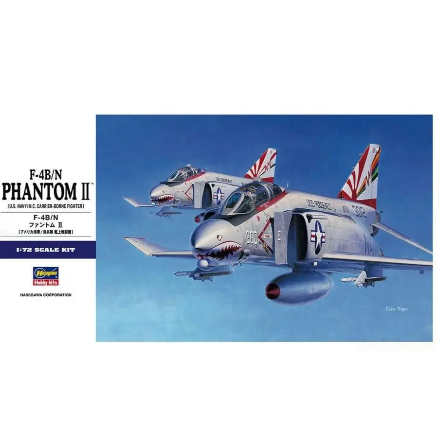 

HASEGAWA Assembly Model Kit HA01566 1/72 F-4B/N Phantom II CARRIER-BORNE FIGHTER