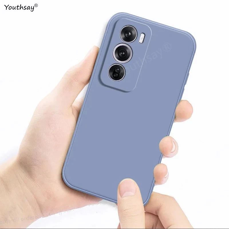 Luxury Case For OPPO Reno 12 Pro Global Cover OPPO Reno 12 Pro Fundas Coque Original Liquid Silicone Soft Back Case Reno 12 Pro image 4