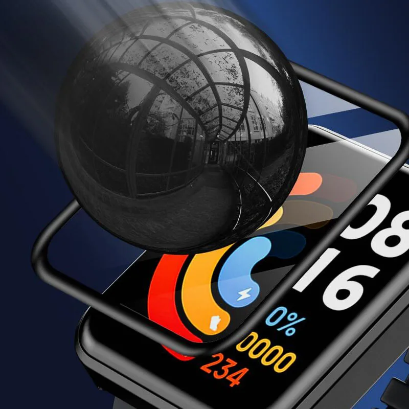 ثلاثية الأبعاد منحني حافة لينة واضح فيلم واقية Smartwatch غطاء كامل ل Haylou ساعة ذكية 2 برو حامي الشاشة الحرس اكسسوارات