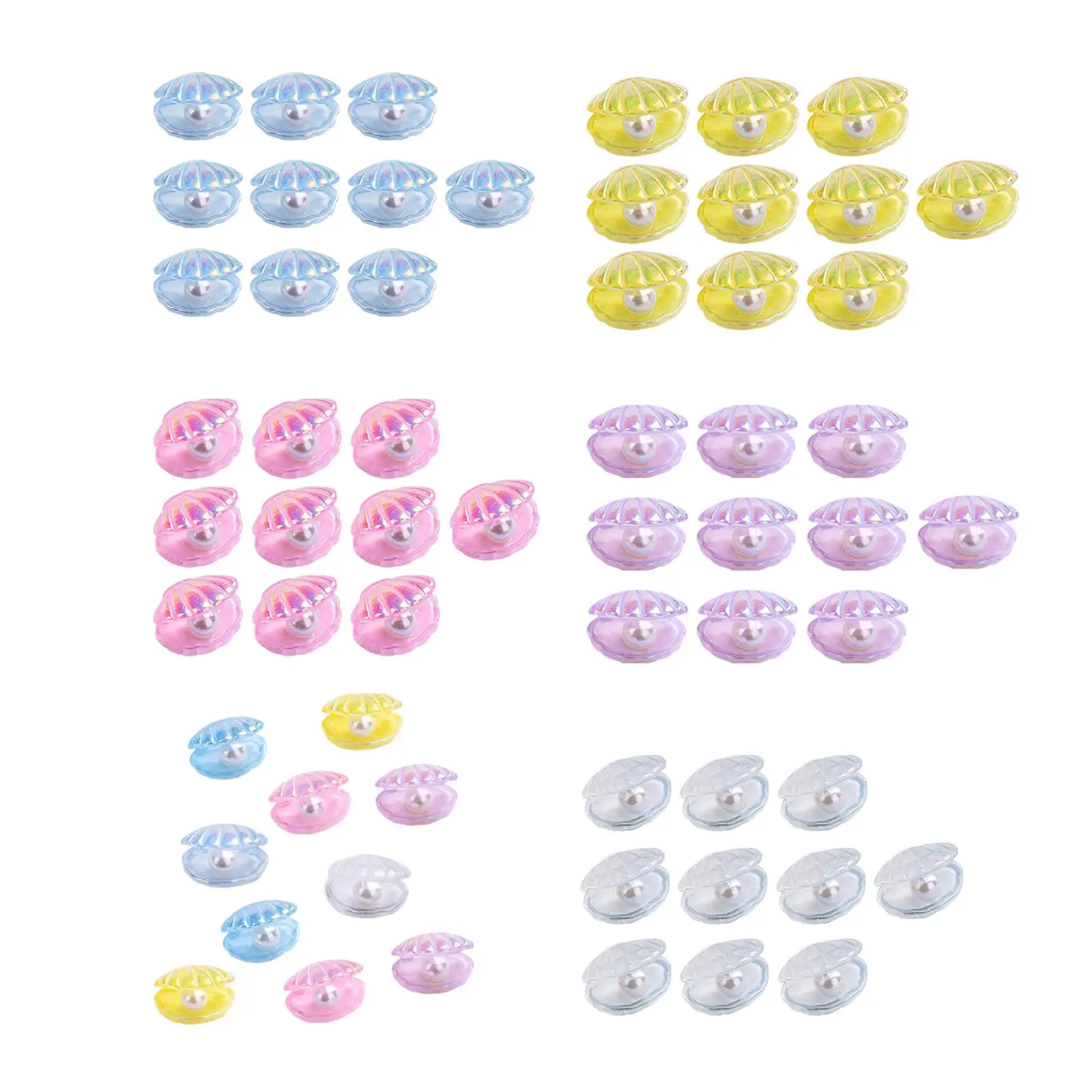 10pcs Resin Cabochons Charms Beads Shells Resin Flatback Cabochons Cell Phone