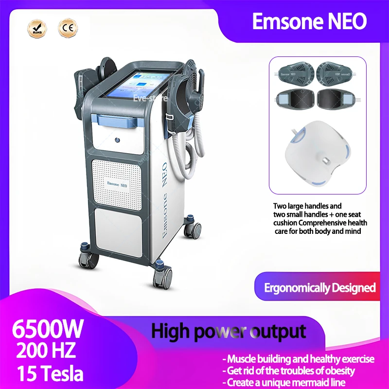 

Профессиональная 4-ручная электромагнитная машина для стимуляции мышц Emsone NEO, сжигание жира, скульптура мышц, косметическая машина