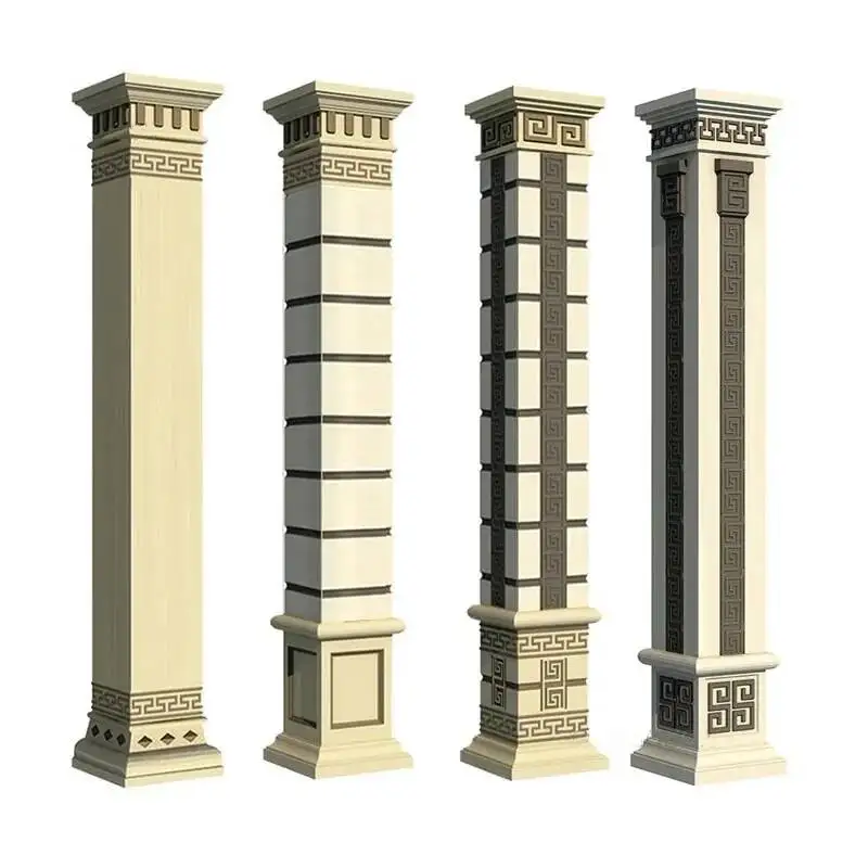 Column European-style Component Mold Roman Villa Gate Square Column Decoration Garden Building Cement Square Column Mold
