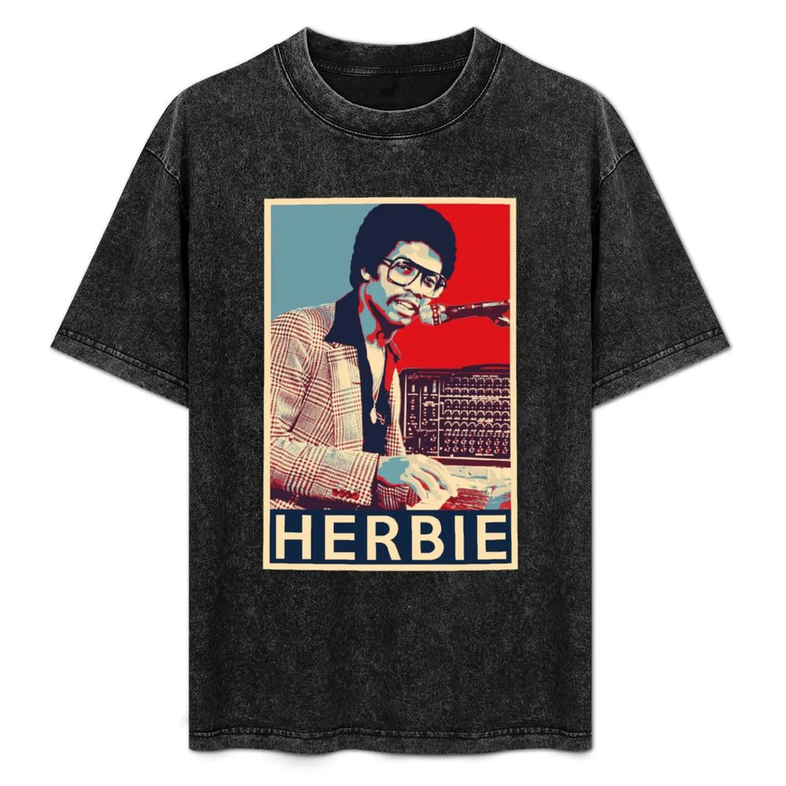 Herbie Hancock Hope Poster - Sizes of Jazz Musician History T-Shirt Fashion Casual Short Sleeve Top