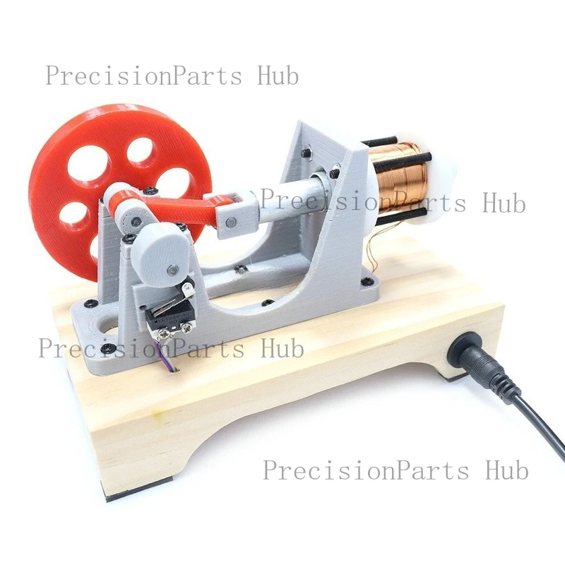 DIY Electromagnetic Engine Model Single Cylinder Piston Engine Teaching Experiment