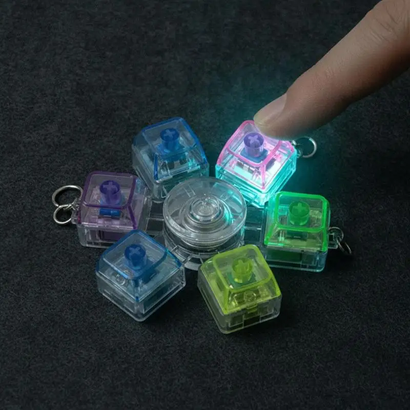 Tastatur-Spielzeug zur Stressreduzierung, Dekompressions-Schlüsselanhänger, Tastatur-Tasten zum Drücken, Schlüsselanhänger für Taschen, Charm-Anhänger – Detail 10