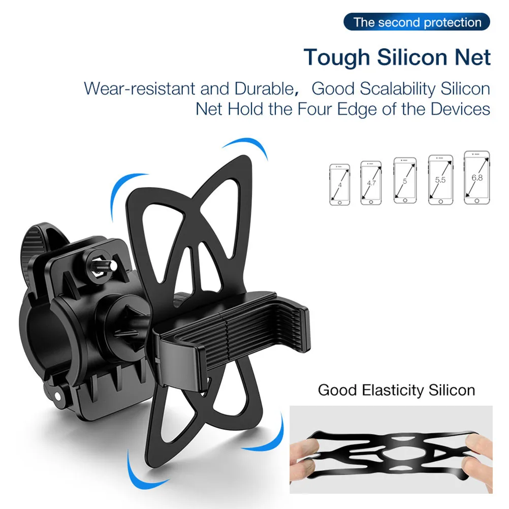

1pc Cycling Phone Mount Bike Handlebar Holder Stable Support Universal Fit Durable Motorcycle Accessories Stand Bike Navigation