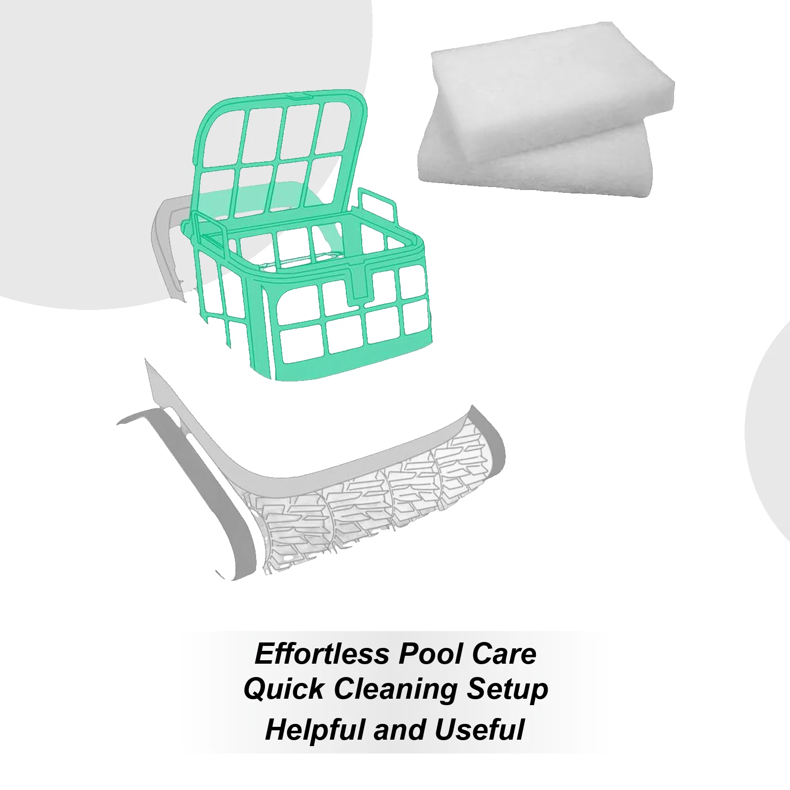 

Вакуумный фильтр для робота-пылесоса, 4 шт., очиститель робота-пылесоса для бассейна, тонкие фильтрующие подушечки, запасные части для бытовой уборки, тонкий фильтр для бассейна