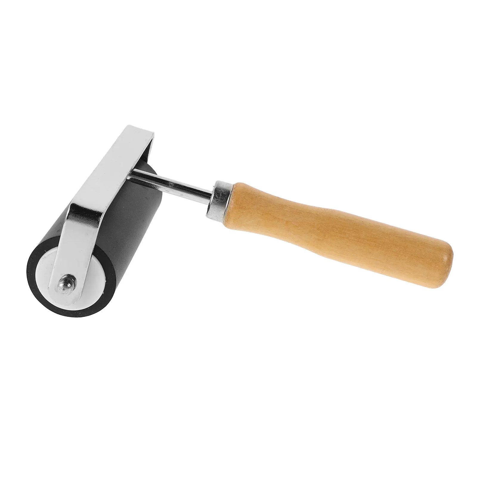 

Printmaking Roller Rubber Roller Wooden Handle Precise Ink Application DIY Art Craft Tool Comfortable Grip for Oil Printing