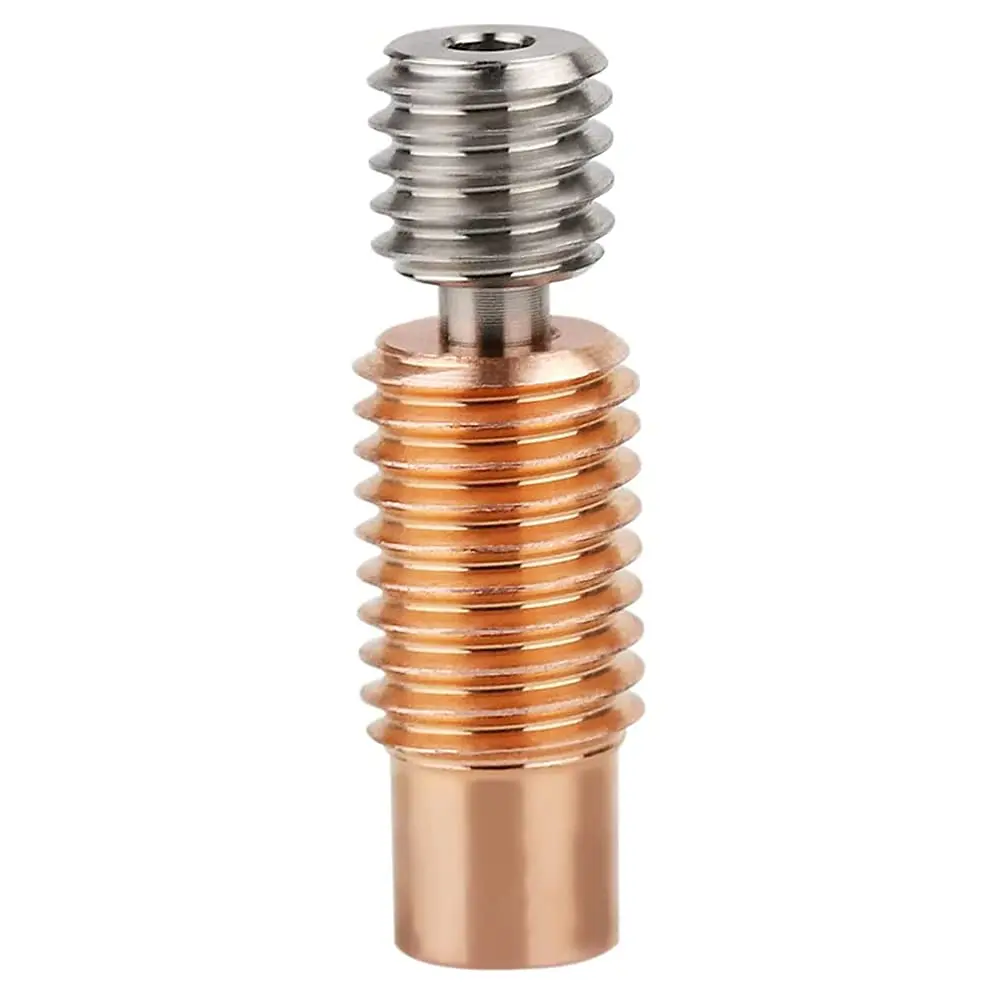 3D V6 Heatbreak Upgrade Bi-Metal Heat Break Throat Titanium Alloy + Plated Copper Bi Metal Throats for E3D V6 Volcano