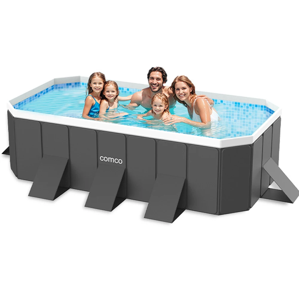 2.6m-3m Foldable Pool Non-Inflatable Kids and Adults Outdoor Swimming Pool Summer Water Party Large Swimming Pool Family Pool