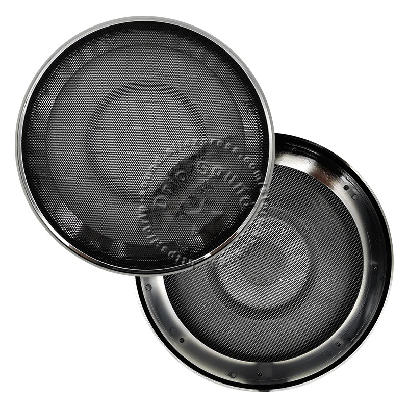 For 8" Inch Speaker Conversion Net Cover High-grade Car Home Silvery Electroplate Frame Metal Mesh Grill Protection 240mm(9.45")