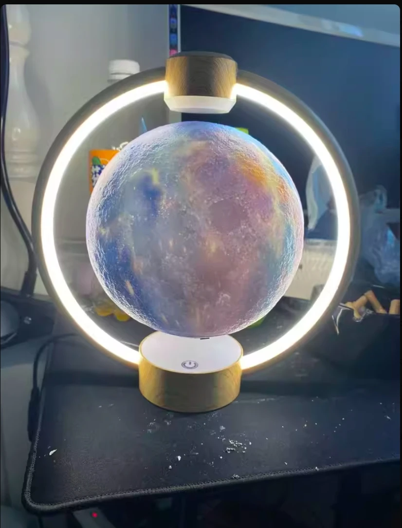

Maglev Moon Light Night Light Sleep Desk Lamp Bluetooth Audio Creative Gift Female Birthday Gift