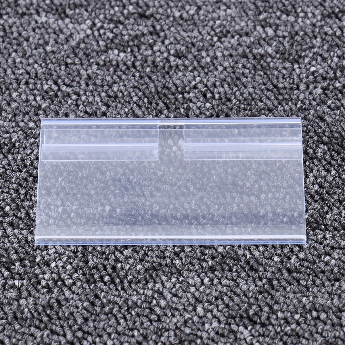 

100 Pcs Tag Clear Supermarket Plastic Retail Shelf Hook Folder Supermarket Price Tag Label Storage Organizer