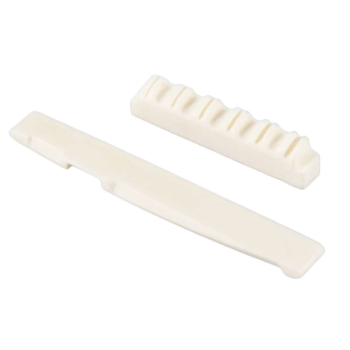 RIRI 1Set Ivory Bone Bridge Saddle And Nut For 6 String Acoustic Guitar
