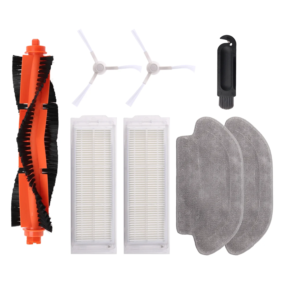 Основная щетка, боковая щетка, фильтр Hepa, тряпка для швабры, тряпка для робота-пылесоса Xiaomi 2S, очиститель XMSTJQR2S, запасные части-LITE