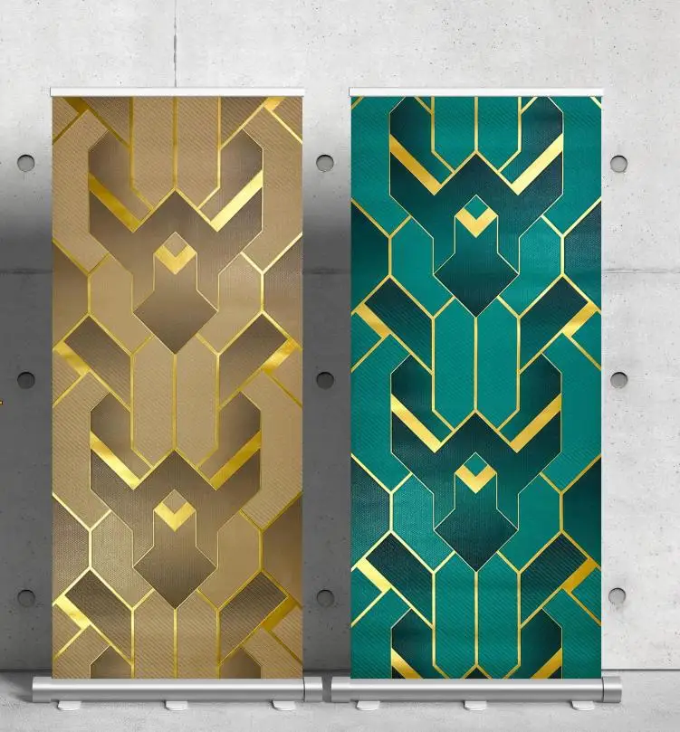 3D Personalized Geometric Pattern PVC Wallpaper Black Gold Living Room Background Bar Caming Room Wallpaper Ktv Luxury