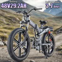 Electric Bike Brushless Motor 48V29.2AH Dual Battery Triple Suspension Electric Bicycle 26-Inch Fat Tire Motion E-bike