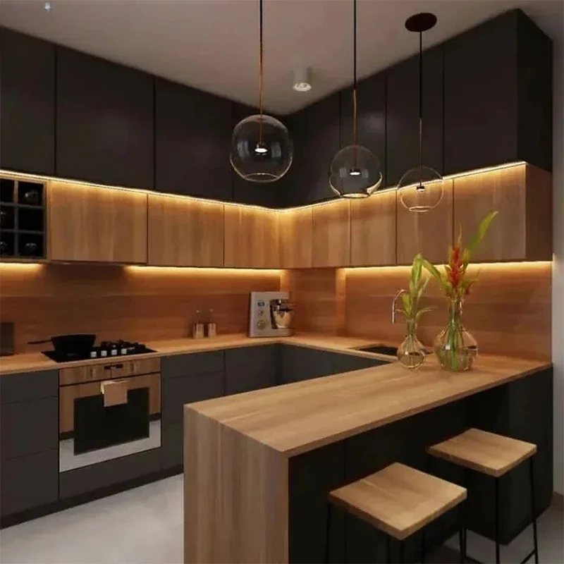 

Кухонный гарнитур Realgres: полный комплект, современный стиль, индивидуальный дизайн, ПВХ-шкафы для квартиры