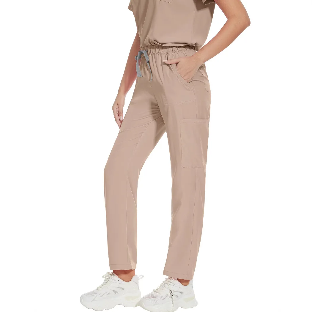 スリムフィット医療ユニフォーム女性スクラブセット看護師アクセサリー歯科医院美容サロンスパ作業服