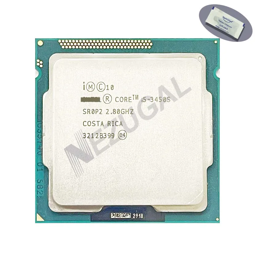 I5-3450S I5 3450S SR0shrimp 2.80 jusqu'à 3.50 mesurz façades Core 6M 65W LIncome 1155 Processeur CPU