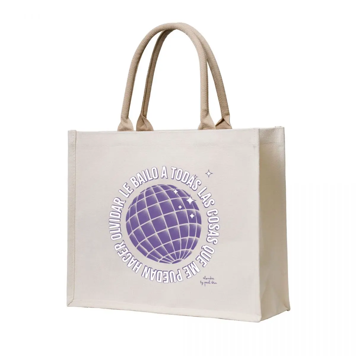 

Paul Thin - Alondra / Dance to the Alondra (Purple) Tote Bag shopping bag logo tote bags cloth bags Portable shopping bag