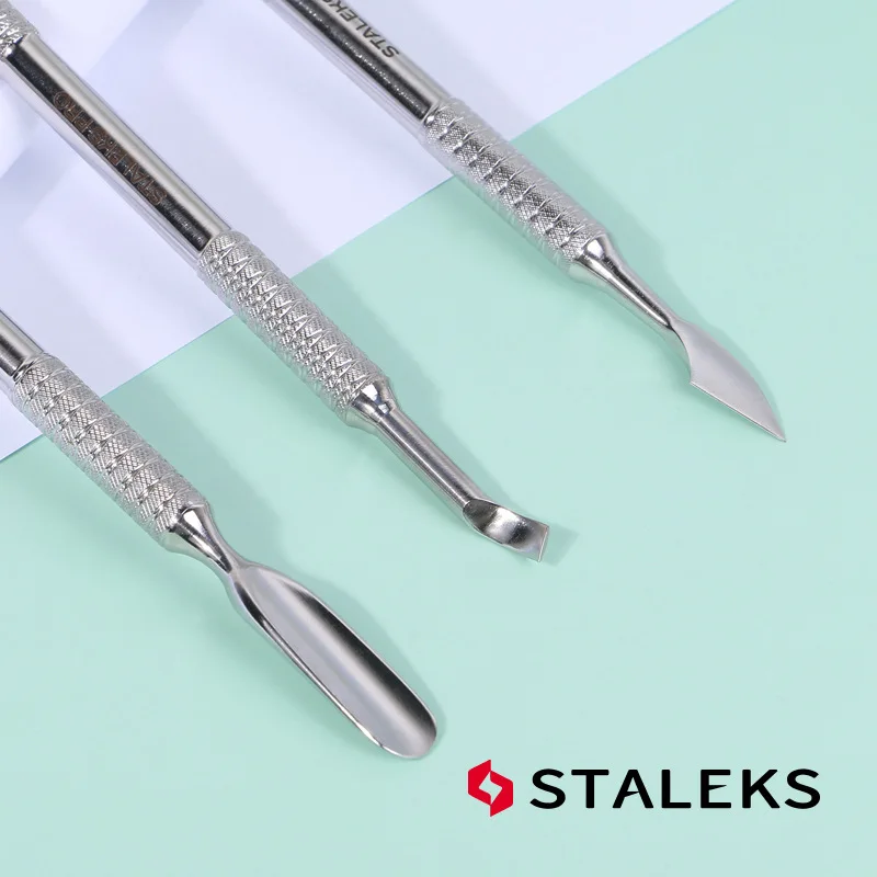 STALEKS Manicure Double-head Non-slip Dead Skin Push Not Hurt Nails Profeession Exfoliating Cuticle Pusher Nail Art Tools