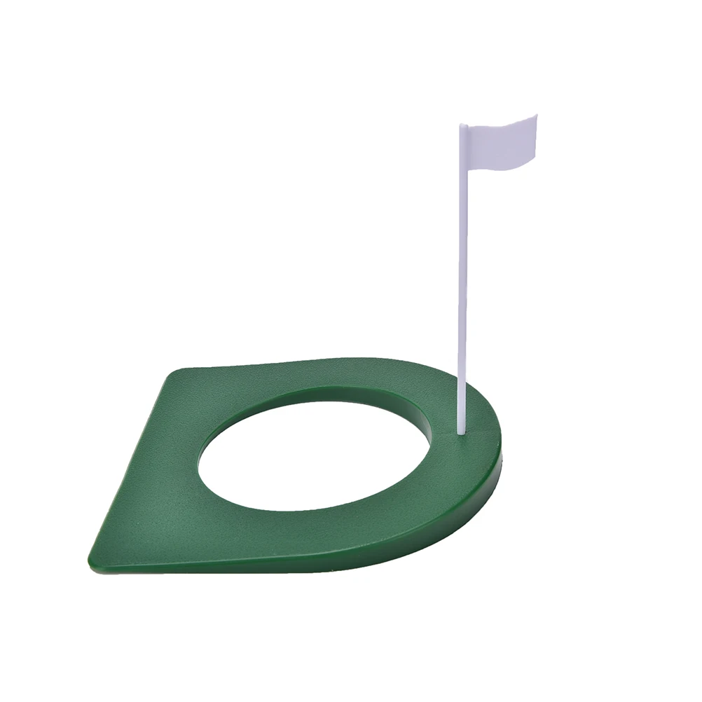 Golf Putting Cup Hole Putter Practice Trainer Aid Bandeira, dentro e ao ar livre regulamentação, novo, 1 conjunto