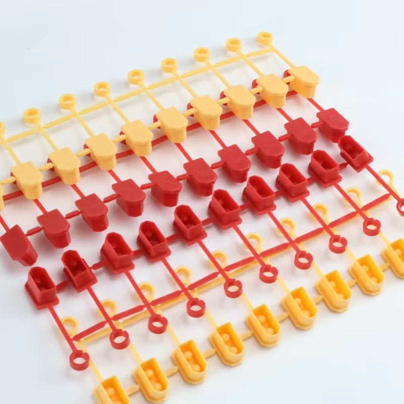 10 قطعة/الوحدة الأحمر البرتقالي XT60 التوصيل المطاط محطة معزول الغطاء الواقي قبعات مناسبة ل Rc يبو بطارية الغبار واقية قبعات #3