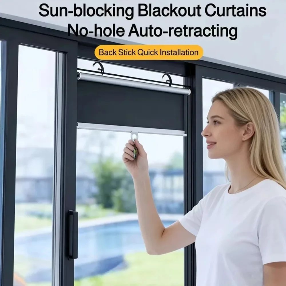 Home Décor, No-drill Roller Shades, Blackout Shutters, Outdoor Roller Shades Blackout Blinds, Home Window Treatments
