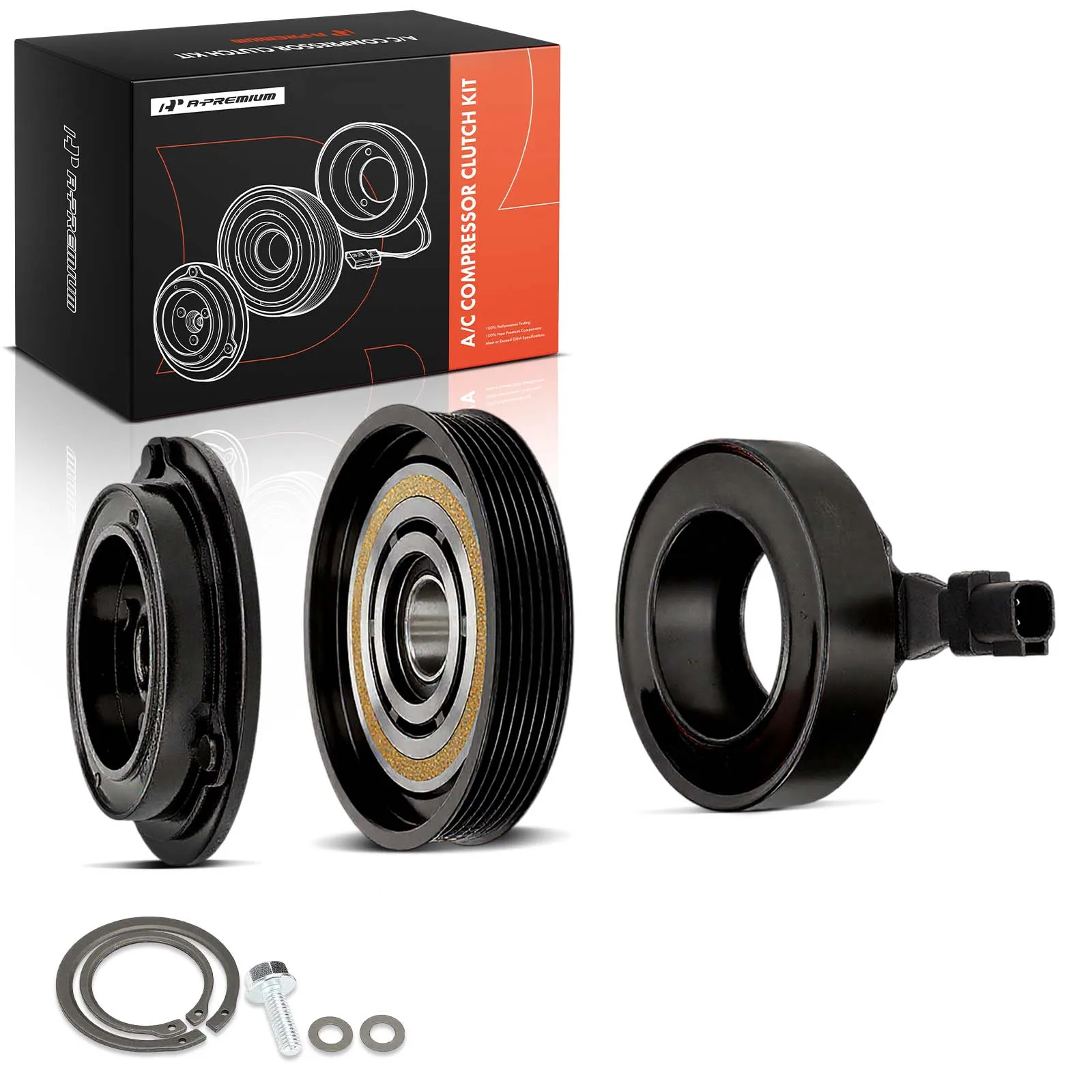A-Premium AC Compressor Clutch Kit for Jeep Liberty 2009-2012 Dodge Nitro 2009-2011