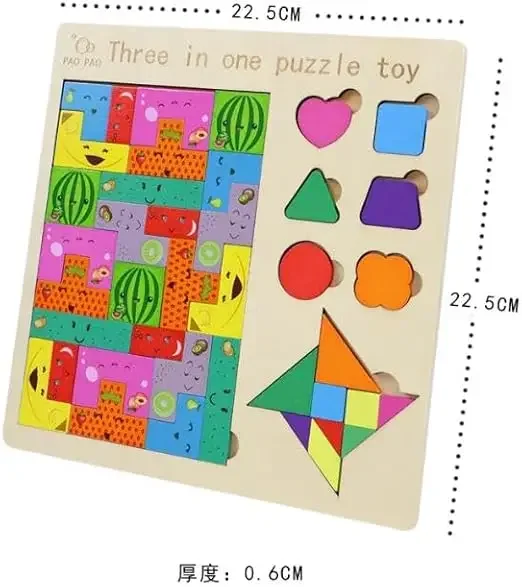 Puzzle 3 IN 1 Bord Spielzeug Bausteine Farbe DIY Clever Board Sammlung Kreative Geschenk Holz Spielzeug Puzzles Kinder Spiele