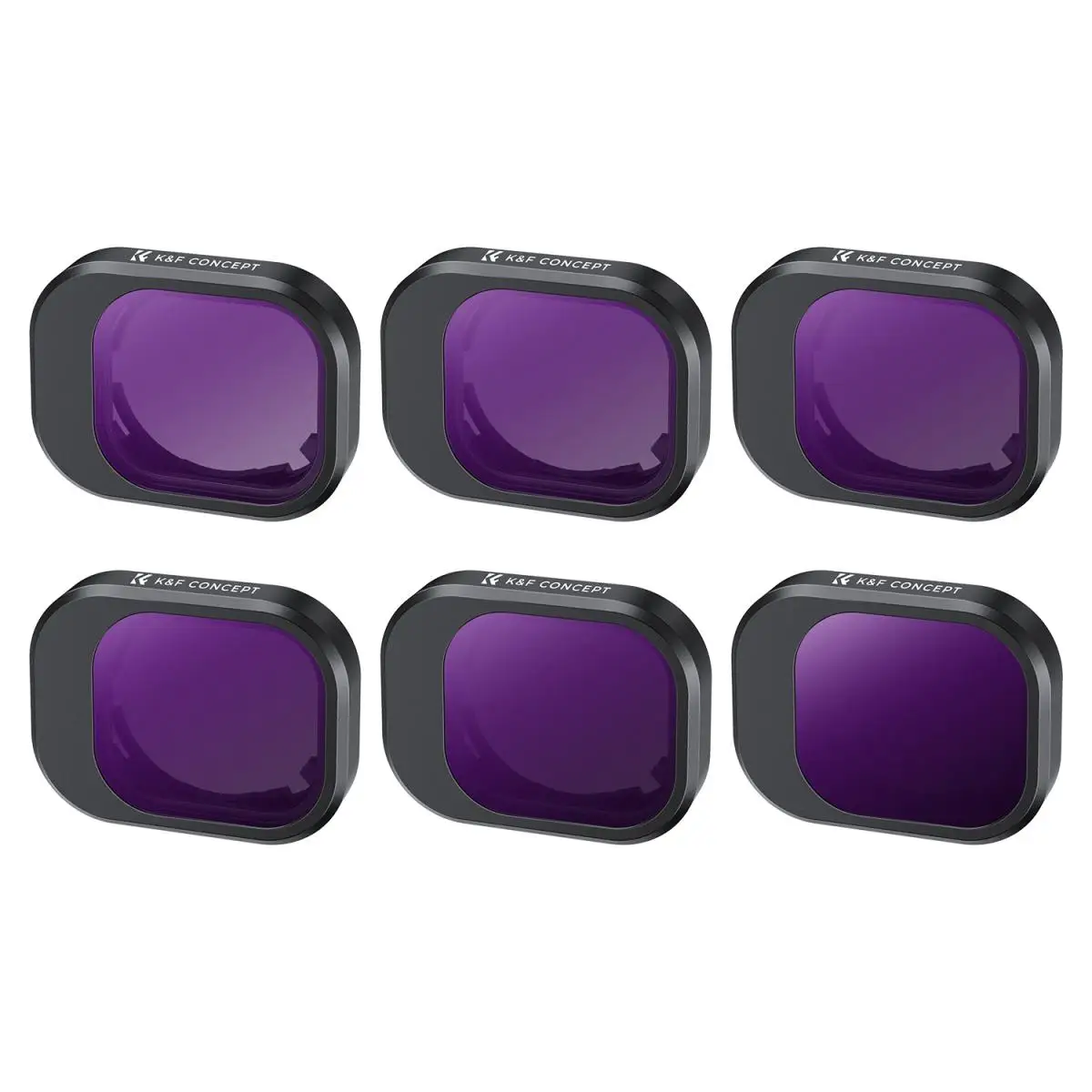 

K&F Concept 6Pcs Lens Filter Kit for DJI Mini 4 Pro (ND4+ND8+ND16+ND32+ND64+ND1000) Waterproof Anti-scratch with 28 Multi-Layer