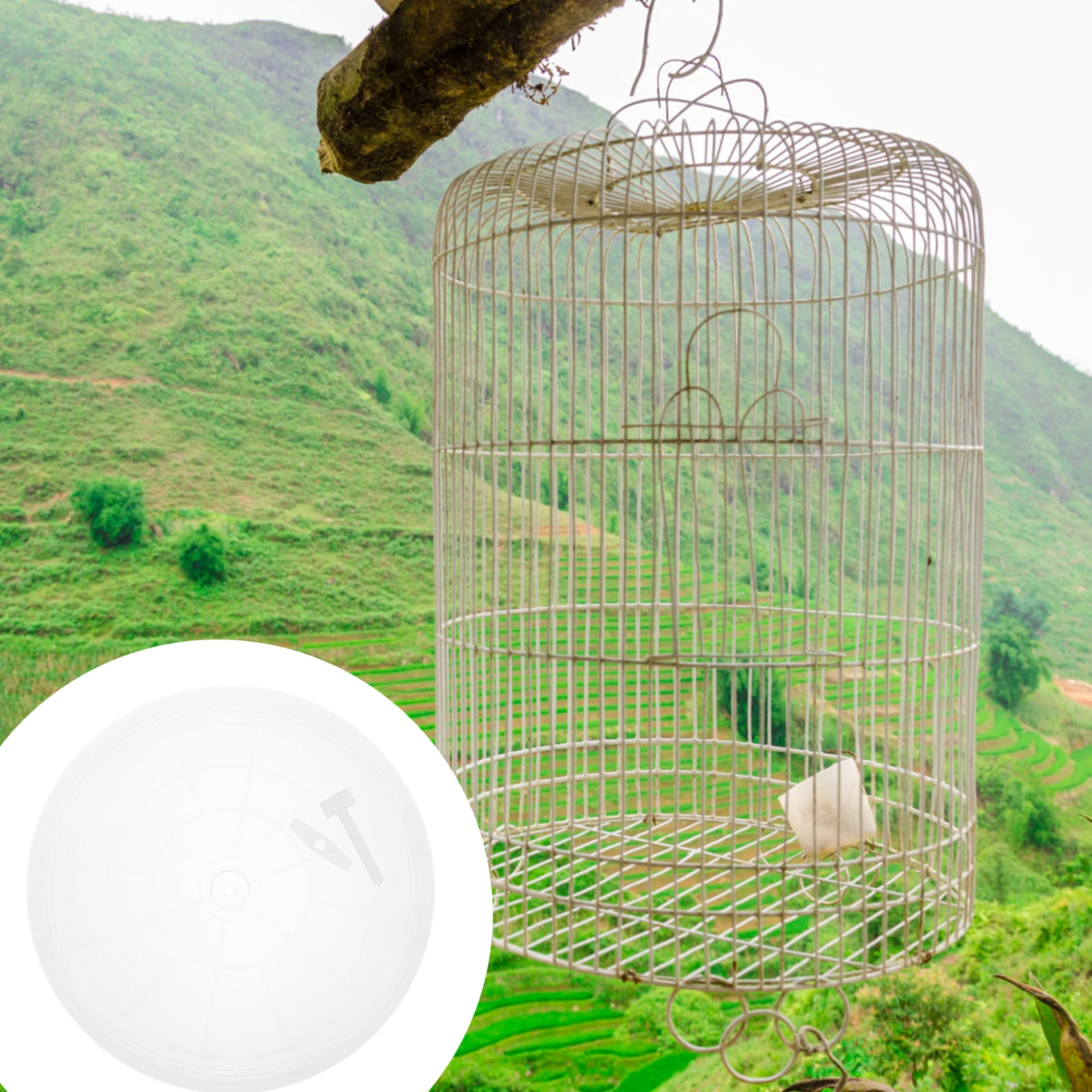 

4Pcs Bird Poop Tray for Cage Simple Design Leak Proof Potty Pan for Parrot Parakeet Urinary Care Poop Tray Bird Toilet Pan