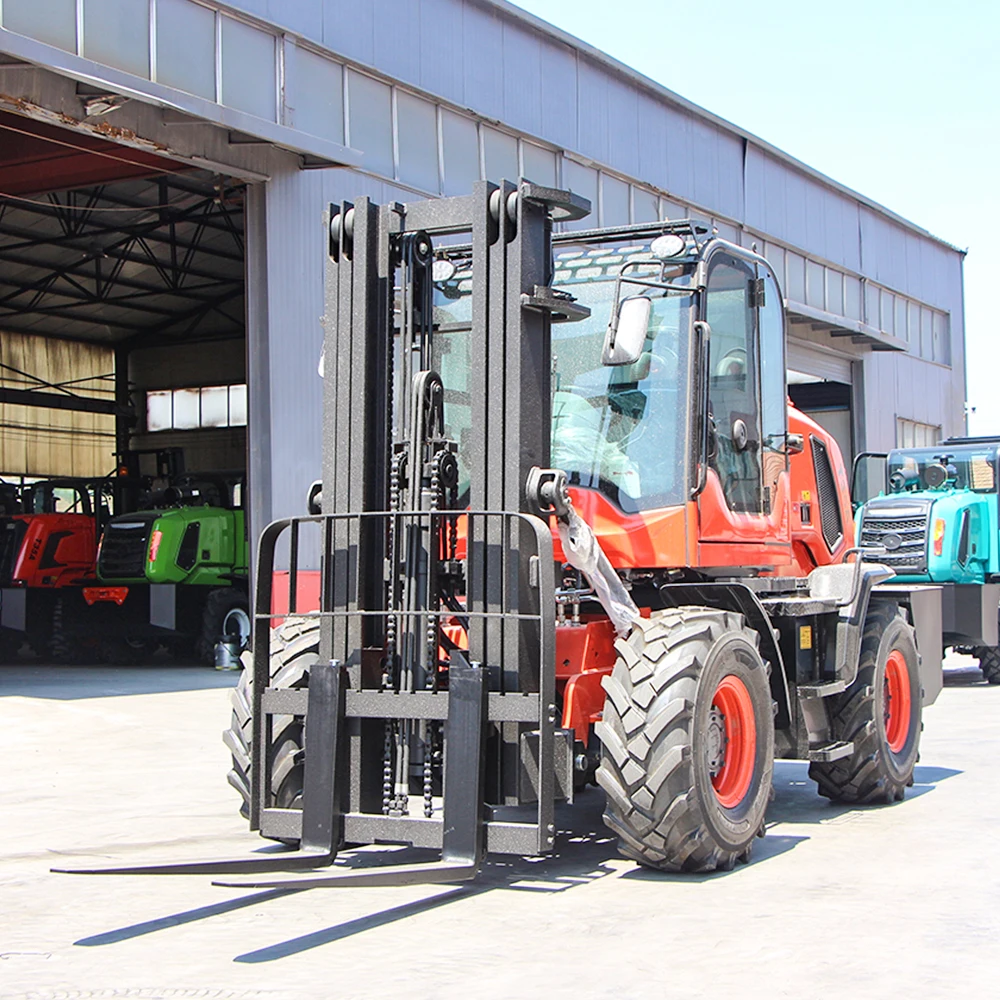 カスタマイズYGCY-35 3.5トン中国カスタマイズ全地形オフロードフォークリフト3500KGミニフォークリフトトラックメーカー価格