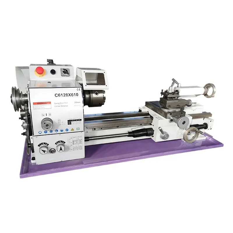 Manual lathe, high-precision micro metal lathe