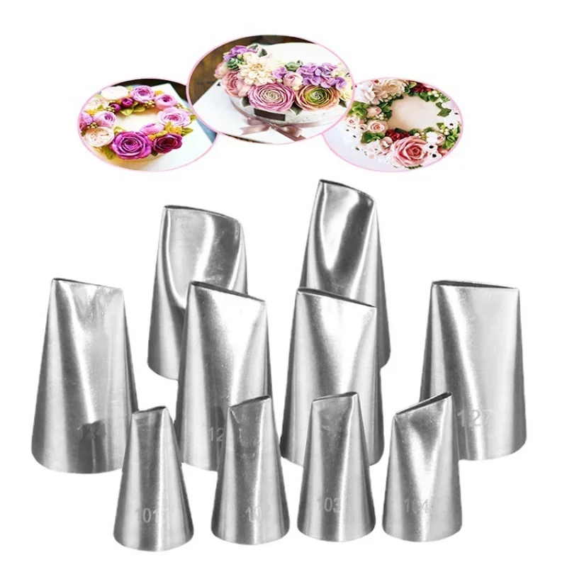 Rose Petal Icing Piping Nozzles For Decorating Cakes Cupcake Pastry Tips Baking Pastry Tool