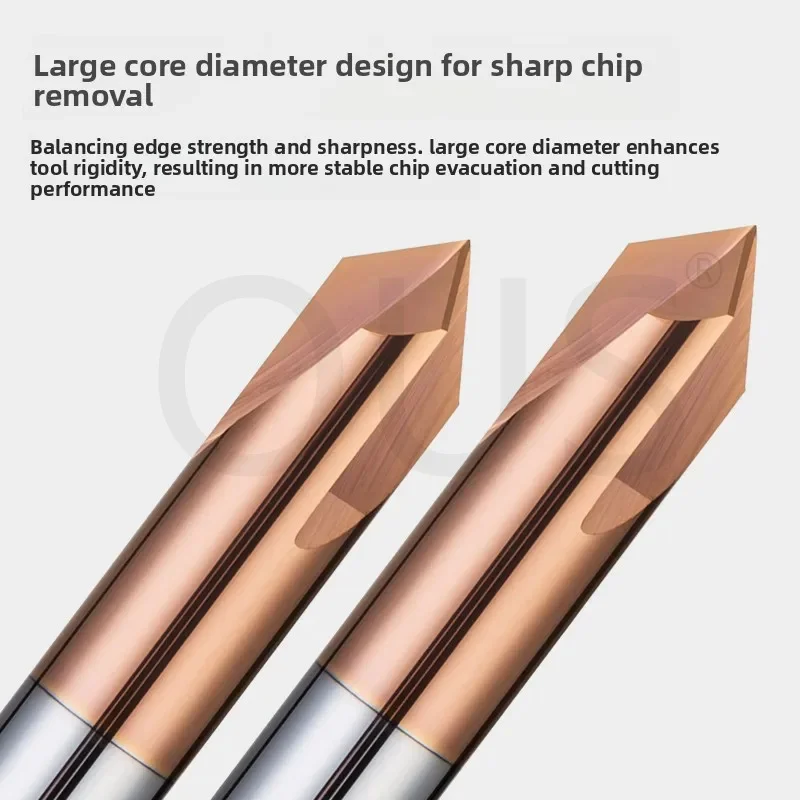 HRC55 Carbide Chamfer Cutter 60 90 120 Degree Chamfering Tool End Mill V Groove Router Bit for Metal Wood CNC Milling cutter