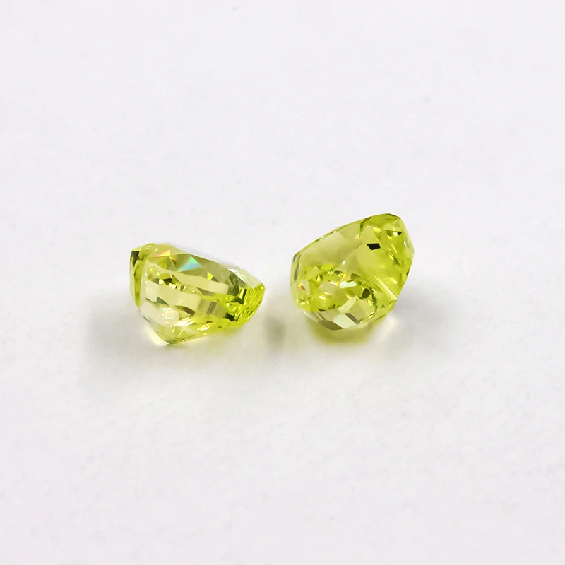 5x5mm Herz Zerkleinerte Eis-Schliff Lose CZ-Steine 5A Verschiedene Farben Kubisches Zirkonium Synthetische Edelsteine für Schmuck – Detail 12
