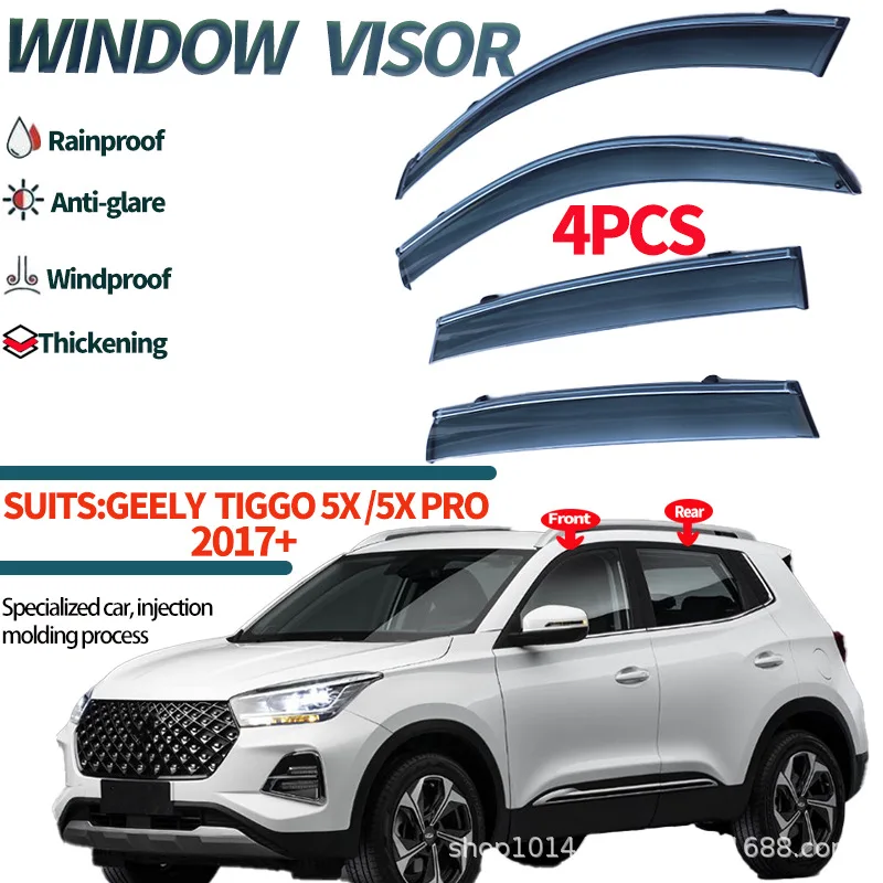 

For Chery Tiggo 5x 2017+ Sun Visor Accessories Rainproof or Reflective Side Window Sun Visors Sun Shade Ventilation Slats