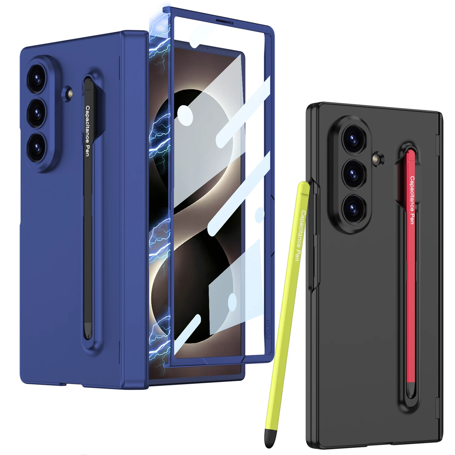 For Samsung Galaxy Z Fold 8 Ultra Case Luxury Ultra-thin Matte Pen Slot With Touch Pen Tempered Film Hard Back Cover Accessories