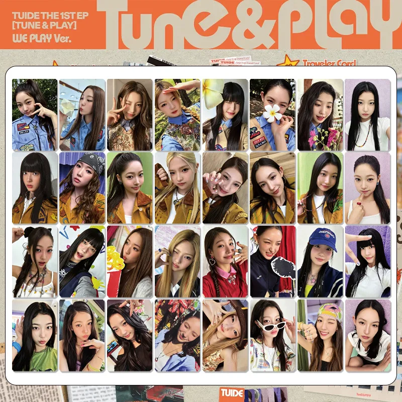 7Pcs/Set Idol TUIDE New Album TUNE&PLAY Lomo Cards Postcards SEOHEE SEOYEON ELENA JIA SAKI SEAH YIHANI Fans Gifts Collection